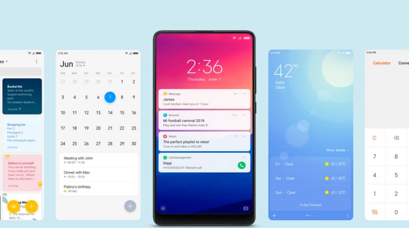 interfejs Xiaomi MIUI
