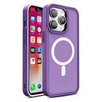 Etui Magnetyczne etui Color Matte Case do iPhone 15 Pro - fioletowe Case