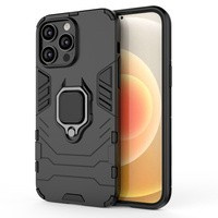 Etui Ring Armor etui do iPhone 14 Pro Max pancerny pokrowiec uchwyt magnetyczny ring czarne Case