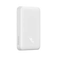 Baseus Magnetic Mini powerbank z ładowaniem indukcyjnym MagSafe 15W / szybkie ładowanie PD QC 20W 10000mAh biały (Overseas Edition) z Kablem USB-C 0.5m Biały