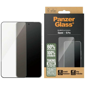 Szkło hartowane PanzerGlass Ultra-Wide Fit w. Black Frame do Xiaomi 15 Pro