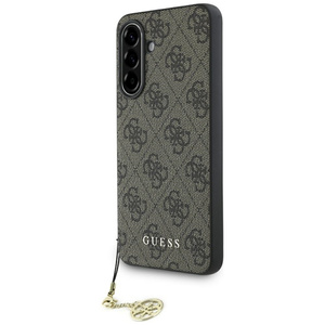 Etui Guess 4G Charms Collection do Samsung Galaxy A36 brązowy