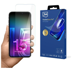 Szkło hybrydowe 3MK FlexibleGlass Pro v2.0 do Apple iPhone 15 Pro