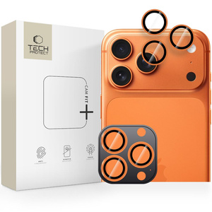 OSŁONA APARATU TECH-PROTECT CAMRING FIT+ IPHONE 14 PRO / MAX / 15 PRO / MAX / 16 PRO / MAX / 17 PRO / MAX COSMIC ORANGE