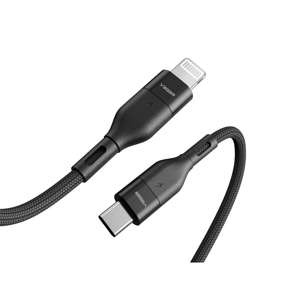 Kabel USB C do Lightning VEGER PD 3A 27W 1,2 m CL01 czarny