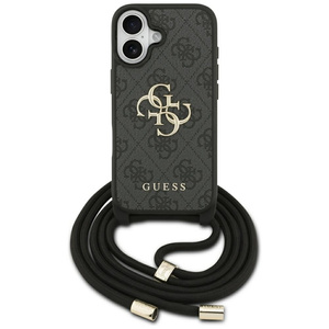Etui Guess 4G Big Logo Cord Stap Crossbody do iPhone 17 czarny