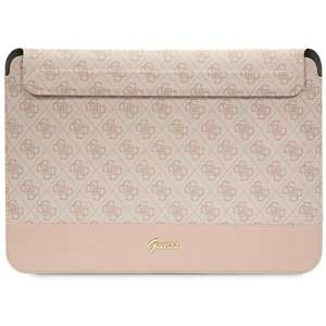 Guess Sleeve GUCS14PS4SGP 14" różowy/ pink 4G Stripe Metal Logo